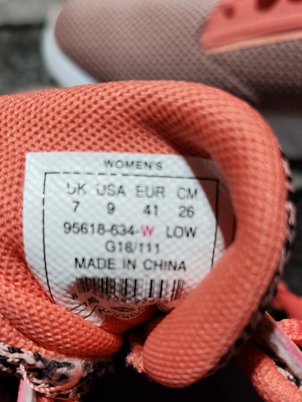 K-SWISS AERONAUT GEORGIA PEACH/PEACH AMBER MESH SNEAKERS ATHLETIC SHOES